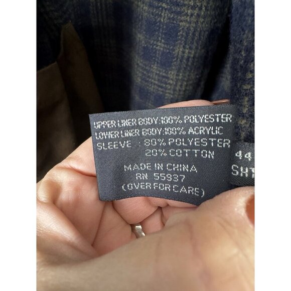 Bill Blass Mens 44S Brown Trench Coat Removable Zip Out Liner Business Office - Picture 10 of 16